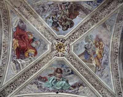 Soffitto nella Cappella Strozzi raffigurante i profeti Abramo, Noè, Adamo e Giacobbe c.1489-1502 da Filippino Lippi